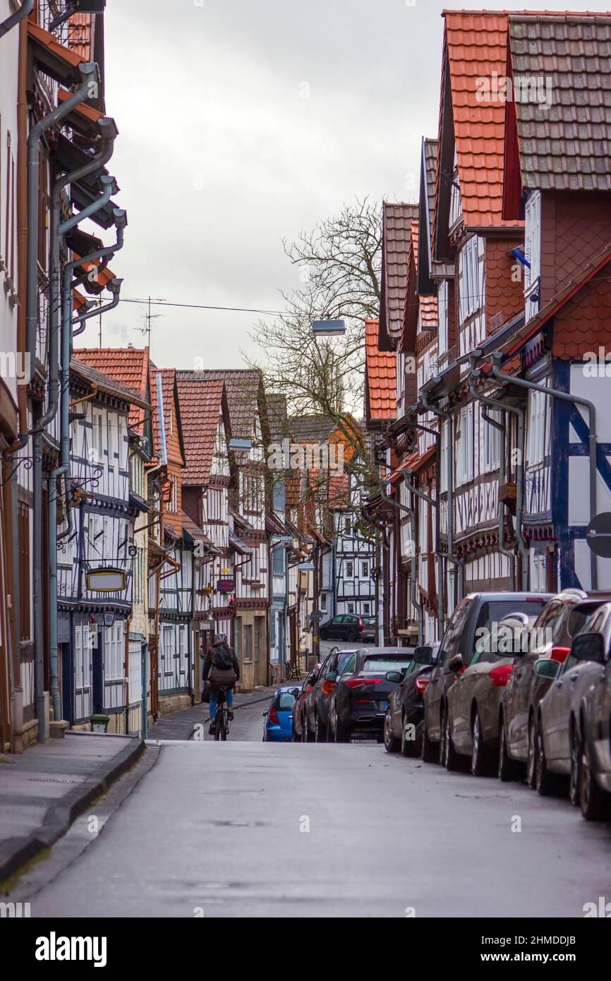 Die Stadt Bad Sooden-Allendorf im Werra-Tal in Deutschland, Hessen Stockfoto