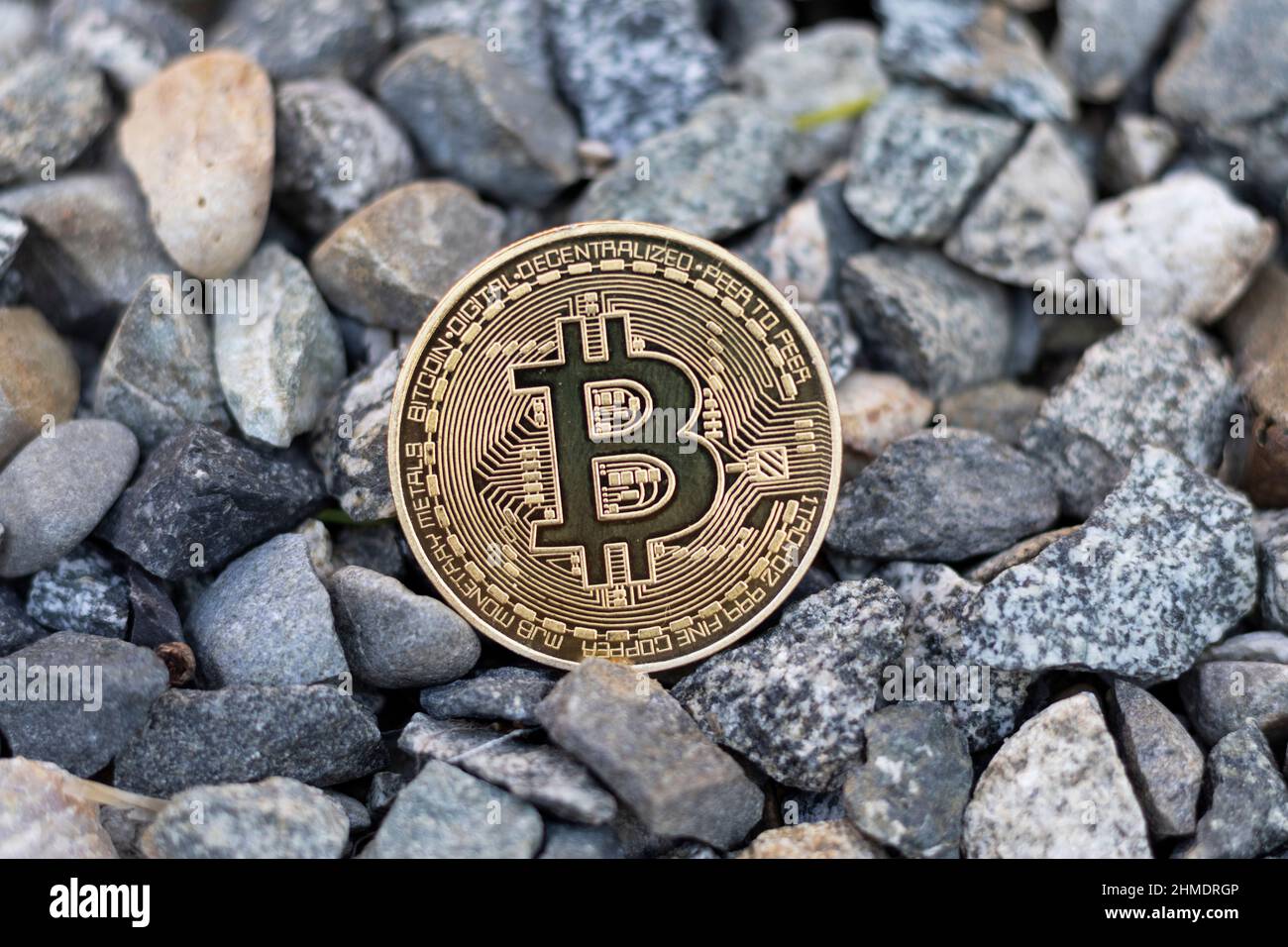 Bitcoin Mining Coins Konzept und Idee Stockfoto