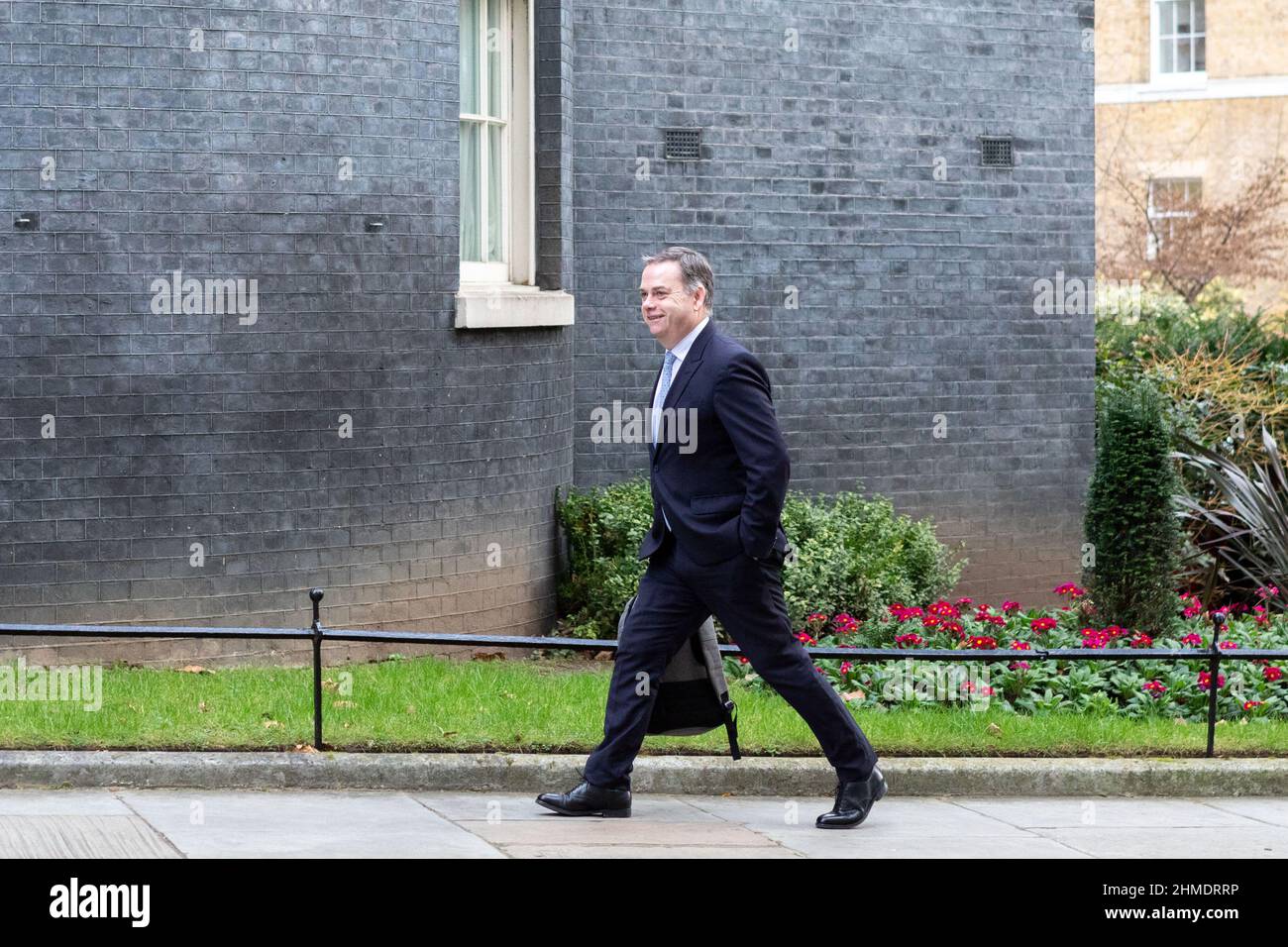 London, Großbritannien. 09th. Februar 2022. Ben Wallace, der britische Verteidigungsminister, wurde auf Platz 10 vor den Anfragen des Premierministers im Parlament in dieser Woche gesehen. (Foto von Belinda Jiao/SOPA Images/Sipa USA) Quelle: SIPA USA/Alamy Live News Stockfoto