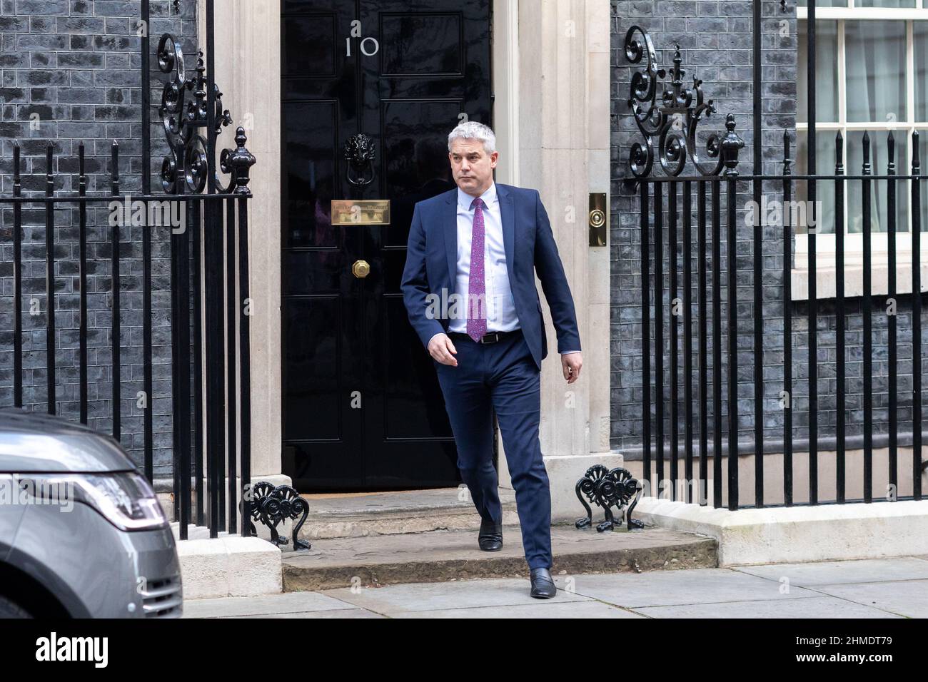 London, Großbritannien. 2nd. Februar 2022. Steve Barclay, UK Downing Street Stabschef verlässt No. 10 vor den Anfragen des Premierministers im Parlament dieser Woche. (Bild: © Belinda Jiao/SOPA Images via ZUMA Press Wire) Stockfoto London, Großbritannien. 2nd. Februar 2022. Steve Barclay, UK Downing Street Stabschef verlässt No. 10 vor den Anfragen des Premierministers im Parlament dieser Woche. (Bild: © Belinda Jiao/SOPA Images via ZUMA Press Wire) Stockfoto