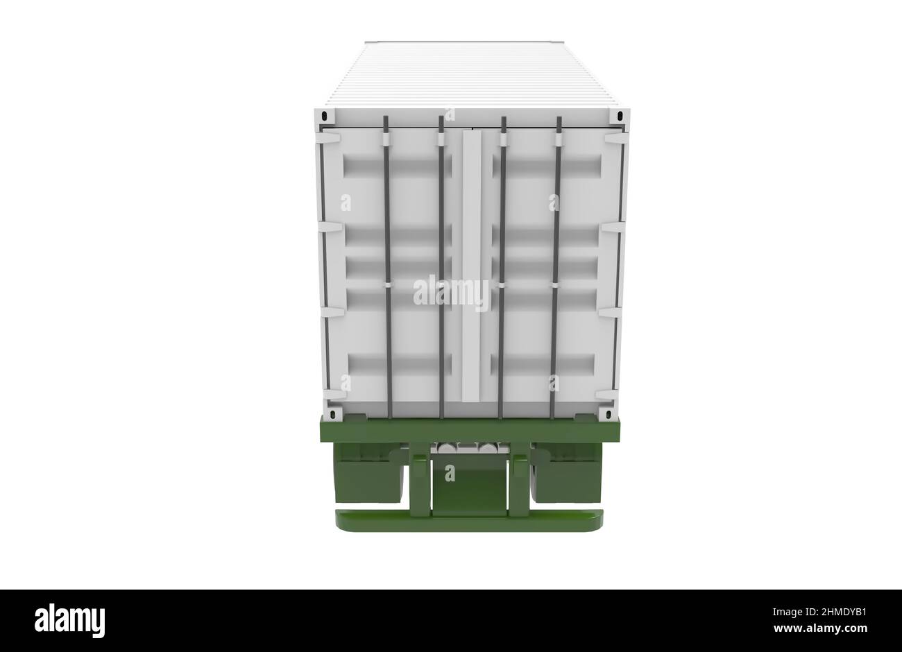 Mockup Transport von Waren und Dienstleistungen Bunte Konzept 3D Illustration Stockfoto