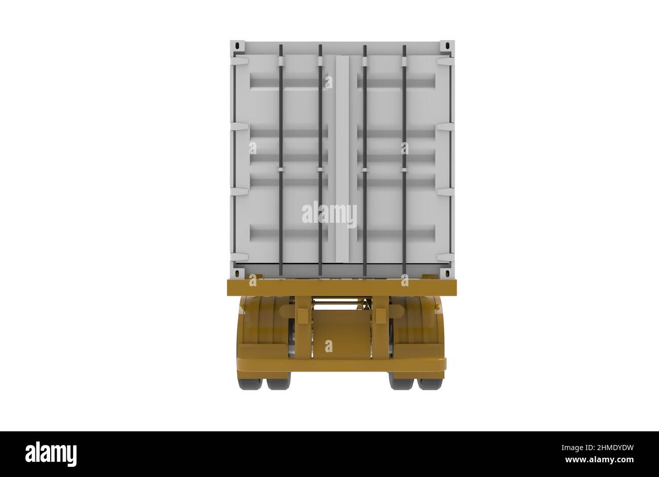 Mockup Transport von Waren und Dienstleistungen Bunte Konzept 3D Illustration Stockfoto