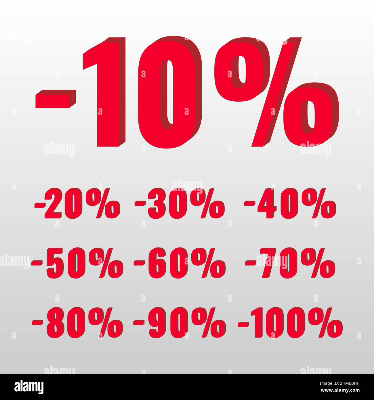Roter Sale-Knopf im Flat Design-Stil. Leicht editierbare Vektor-isolierte Illustration. Stock Vektor
