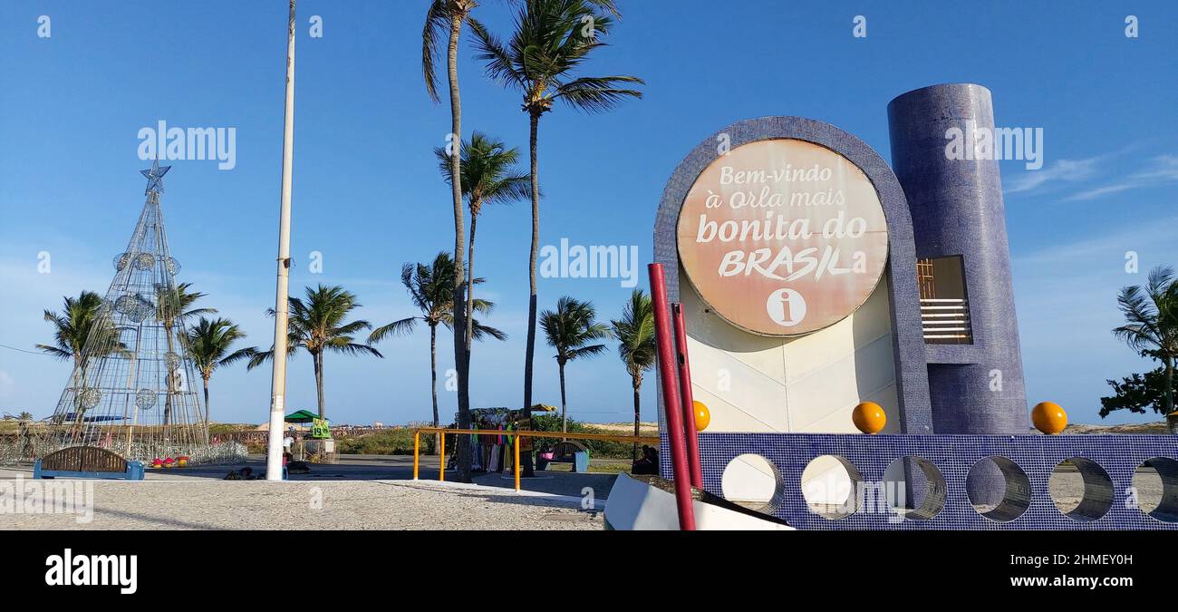 Beach, Orla do Atalaia, Aracaju, Sergipe, Brasilien Stockfoto