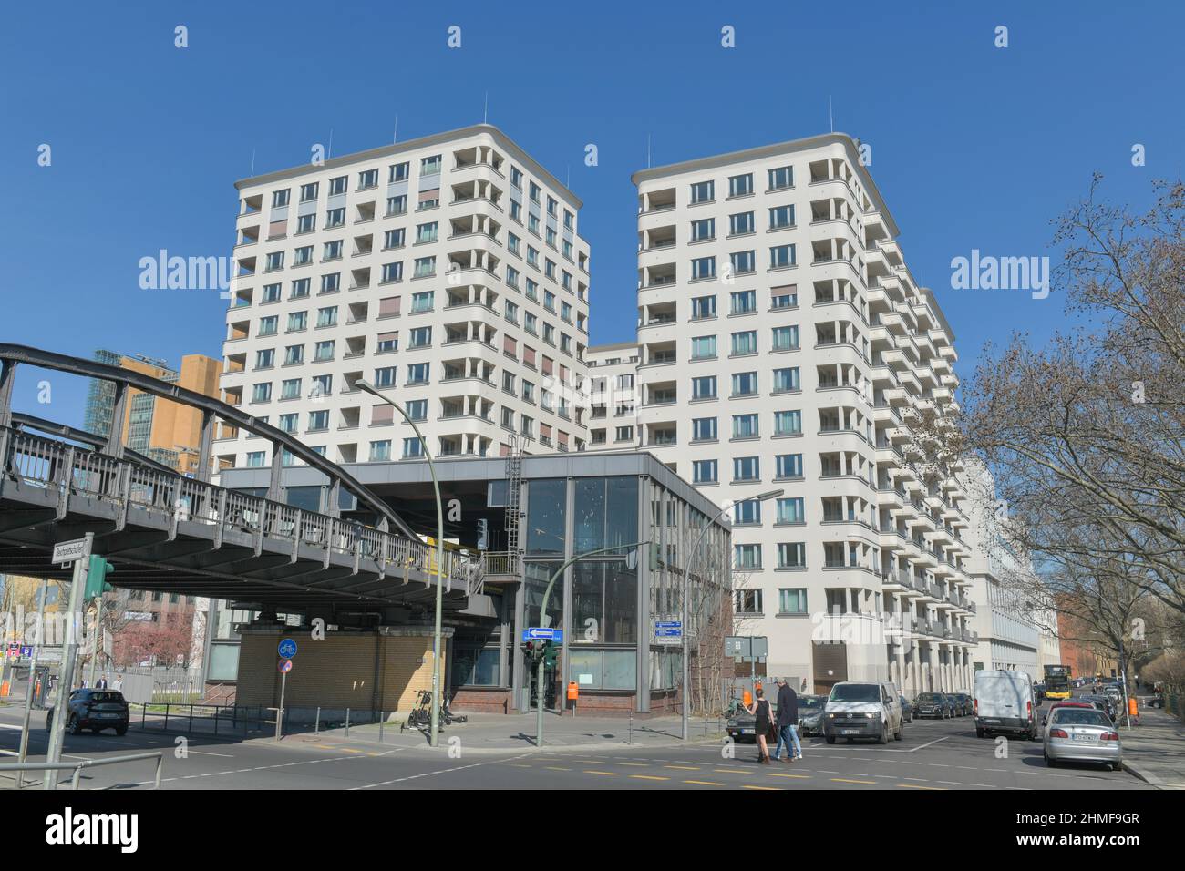 Neubauprojekt Highpark am Potsdamer Platz, Koethener Straße, Gabriele-Tergit-Promenade, Mitte, Berlin, Deutschland Stockfoto