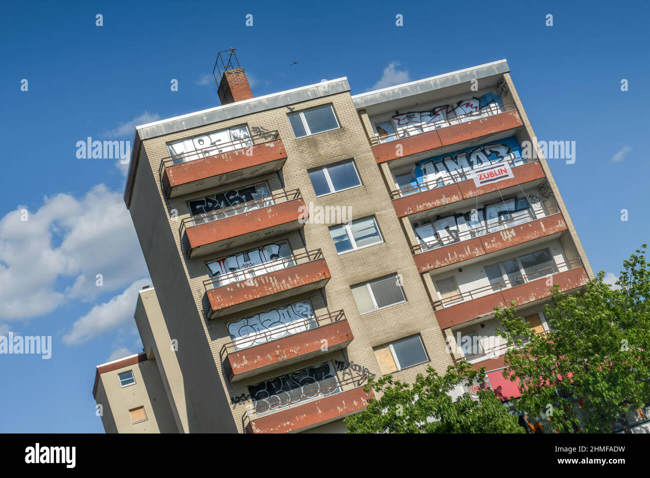 Schrotteigentum Geisterhaus, Lewishamstraße, Charlottenburg, Berlin, Deutschland Stockfoto