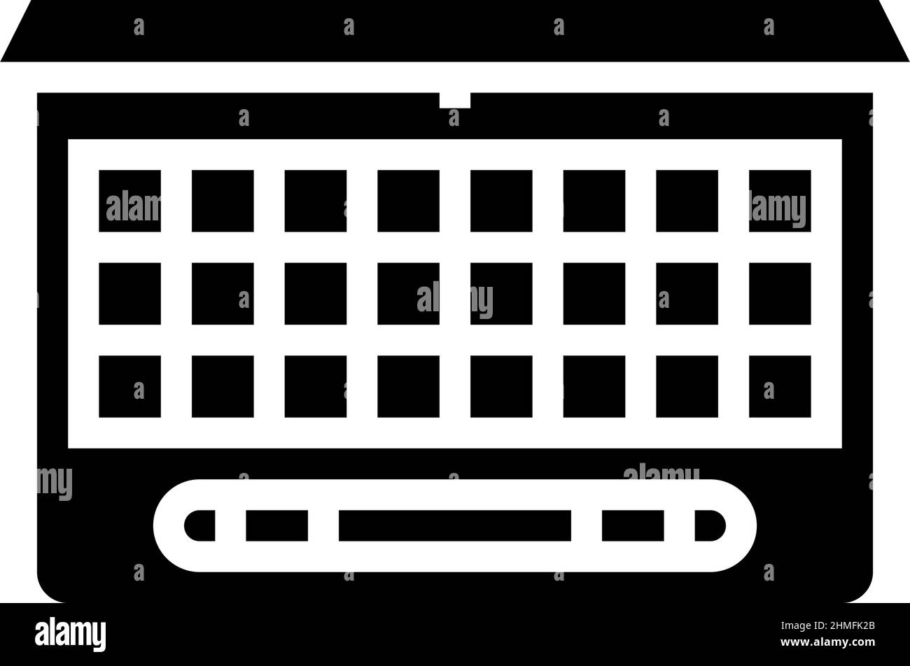 vektorgrafik für eyeshadow Set Glyphen Icon Stock Vektor
