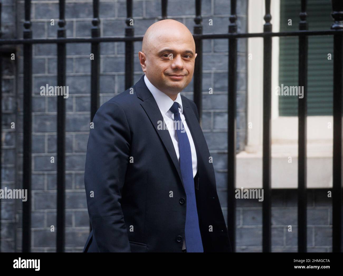 Sajid Javid, Staatssekretär für Gesundheit und Soziales, in der Downing Street. Stockfoto