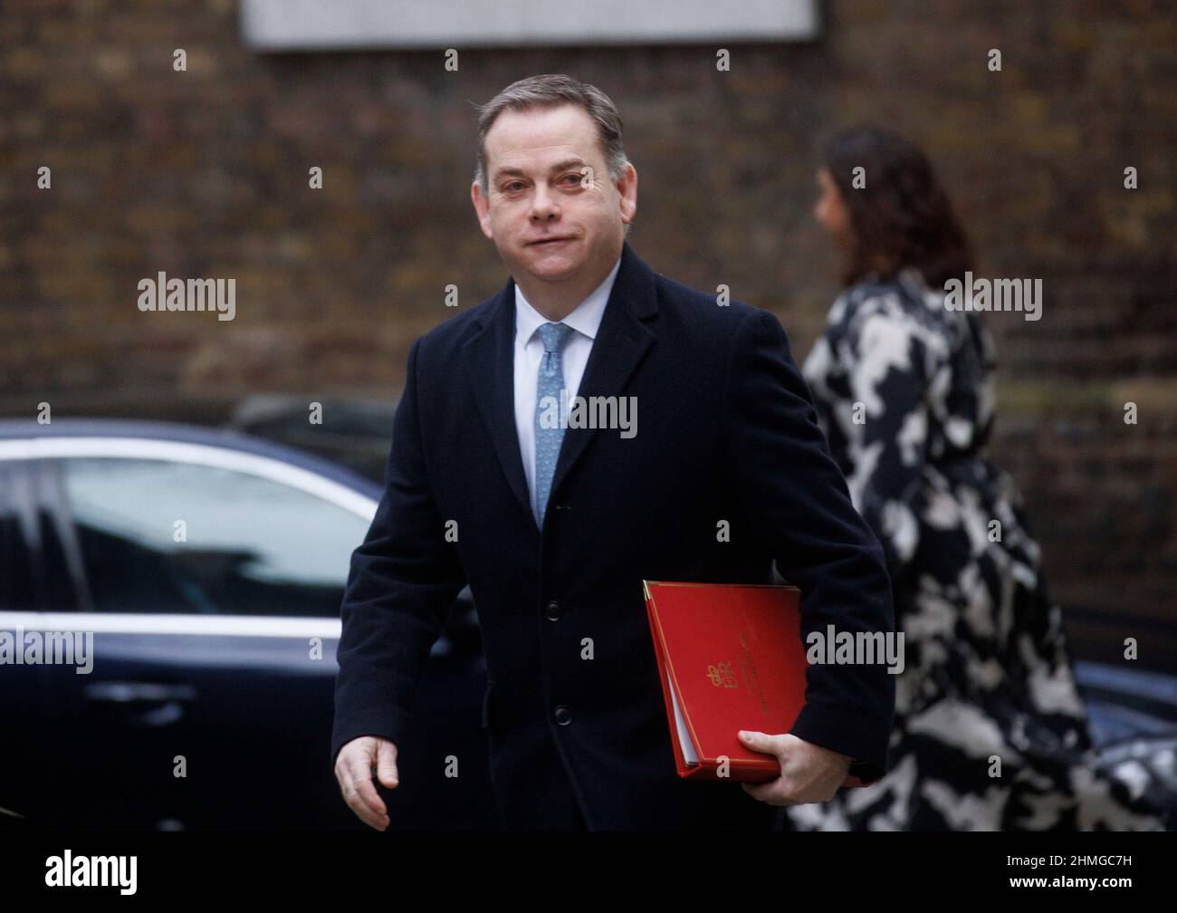 Nigel Adams, Staatsminister (Minister ohne Portfolio), in der Downing Street. Stockfoto