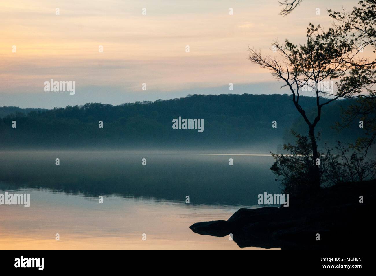 Prettyboy Reservoir in der Hereford Zone im Baltimore County, Maryland. Stockfoto