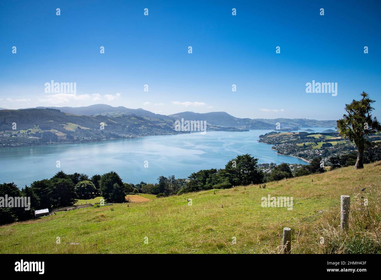 Wunderschöne Landschaft der Otago Halbinsel, Neuseeland Stockfoto