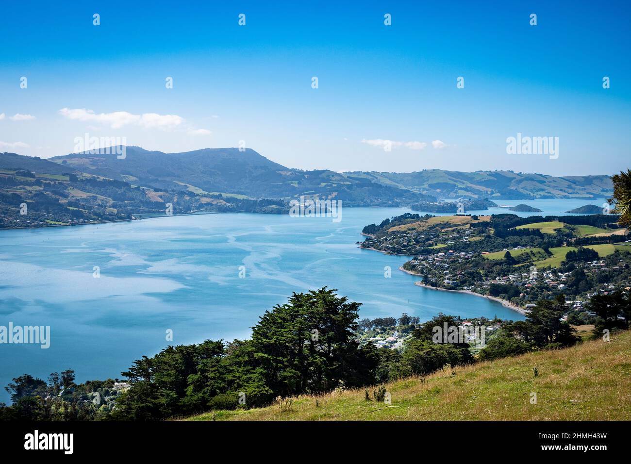Wunderschöne Landschaft der Otago Halbinsel, Neuseeland Stockfoto