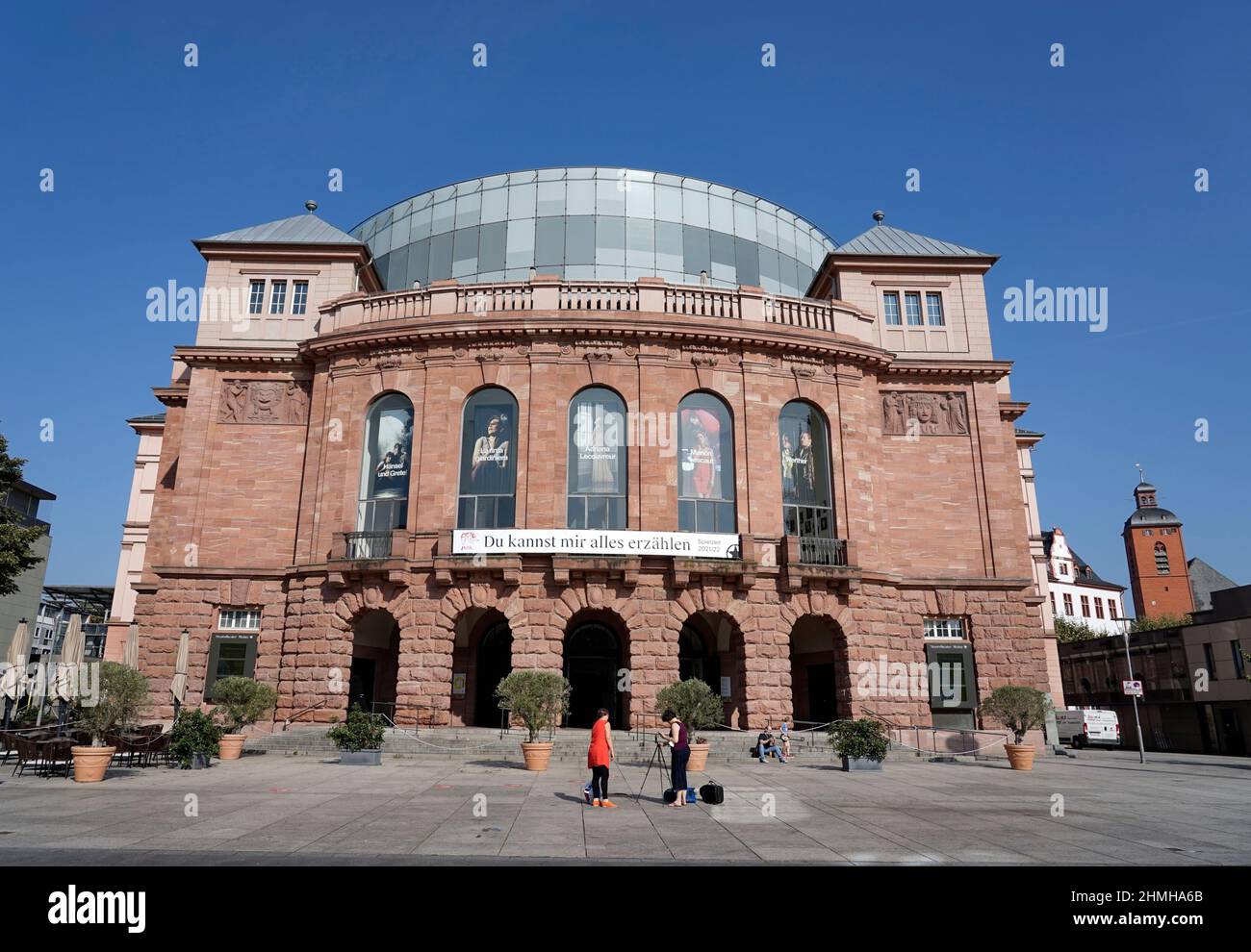 Deutschland, Rheinland-Pfalz, Mainz, Gutenbergplatz, Staatstheater Großes Haus Stockfoto