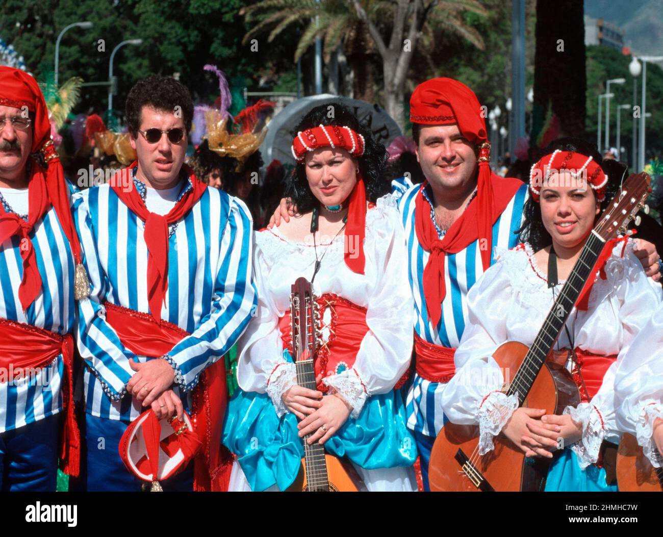 Musiker in Santa Cruz, Teneriffa, Kanarische Inseln, Spanien Stockfoto