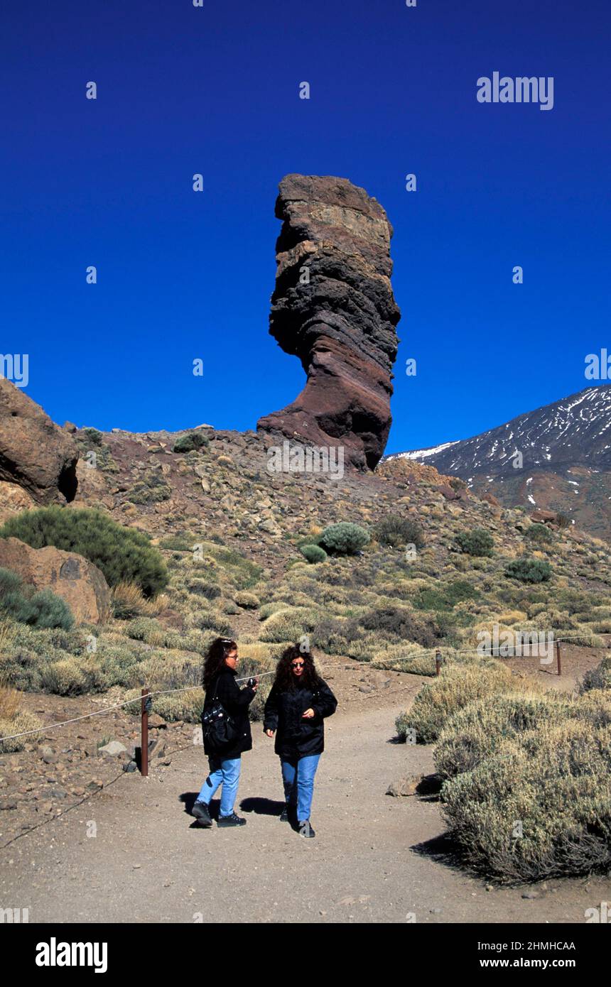 Roques de Garcia im Nationalpark Las Canadas, Teneriffa, Kanarische Inseln, Spanien Stockfoto