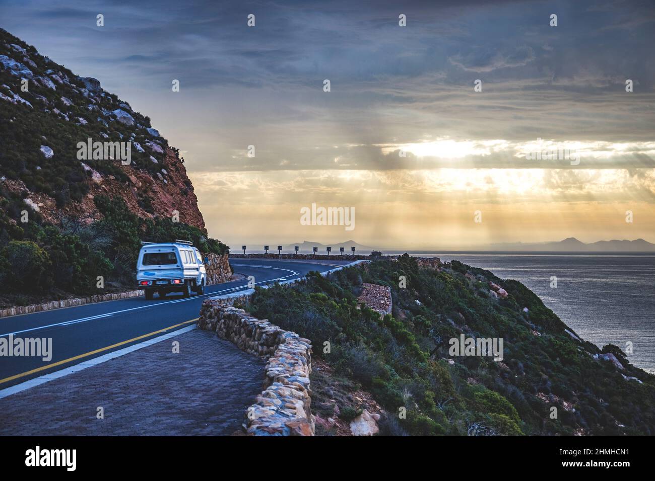 Chapman's Peak Drive, Küstenstraße, Kap-Halbinsel, Kapstadt, Südafrika, Afrika Stockfoto