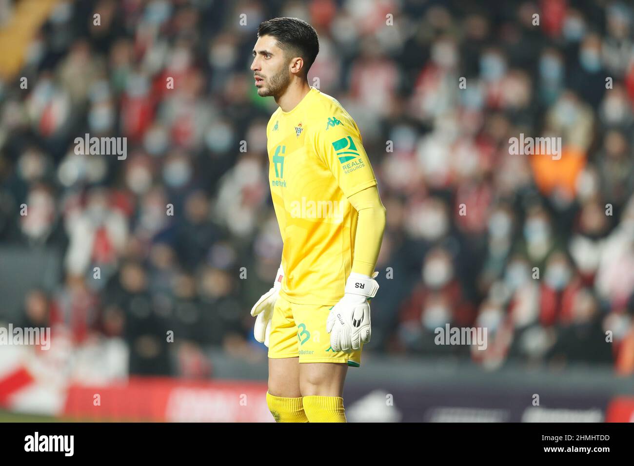 Rui Silva (Betis), 9. FEBRUAR 2022 - Fußball / Fußball : Spanisches Halbfinalspiel zwischen Rayo Vallecano 1-2 Real Betis Balompie im Estadio de Vallecas in Madrid, Spanien. (Foto von Mutsu Kawamori/AFLO) Stockfoto Rui Silva (Betis), 9. FEBRUAR 2022 - Fußball / Fußball : Spanisches Halbfinalspiel zwischen Rayo Vallecano 1-2 Real Betis Balompie im Estadio de Vallecas in Madrid, Spanien. (Foto von Mutsu Kawamori/AFLO) Stockfoto