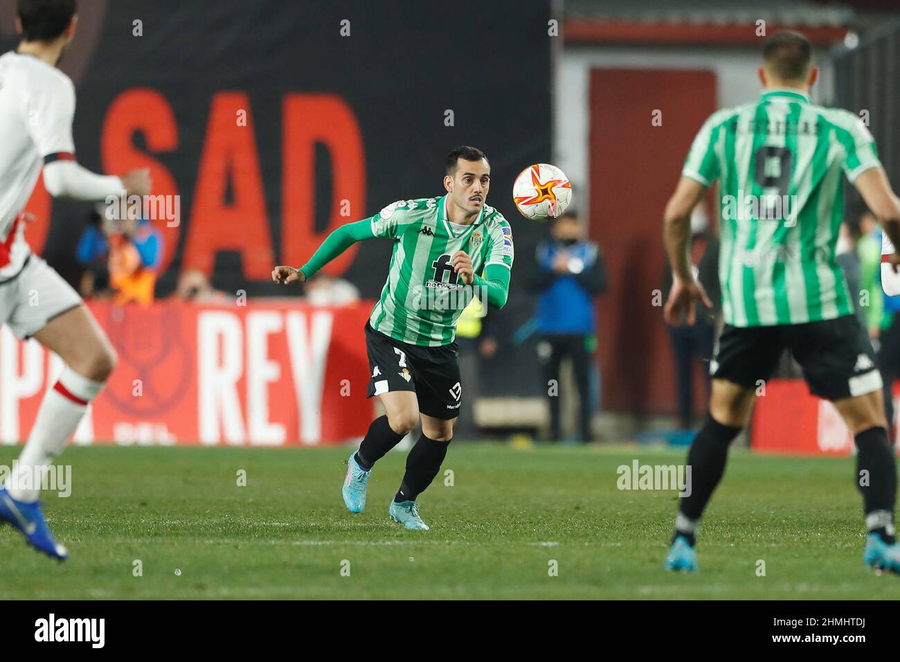 Juanmi (Betis), 9. FEBRUAR 2022 - Fußball / Fußball : Spanisches Halbfinalspiel zwischen Rayo Vallecano 1-2 Real Betis Balompie im Estadio de Vallecas in Madrid, Spanien. (Foto von Mutsu Kawamori/AFLO) Stockfoto Juanmi (Betis), 9. FEBRUAR 2022 - Fußball / Fußball : Spanisches Halbfinalspiel zwischen Rayo Vallecano 1-2 Real Betis Balompie im Estadio de Vallecas in Madrid, Spanien. (Foto von Mutsu Kawamori/AFLO) Stockfoto
