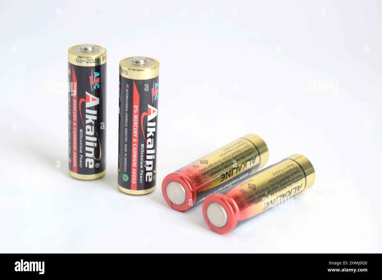 AA-Batterie für elektronischen Divice Stockfoto