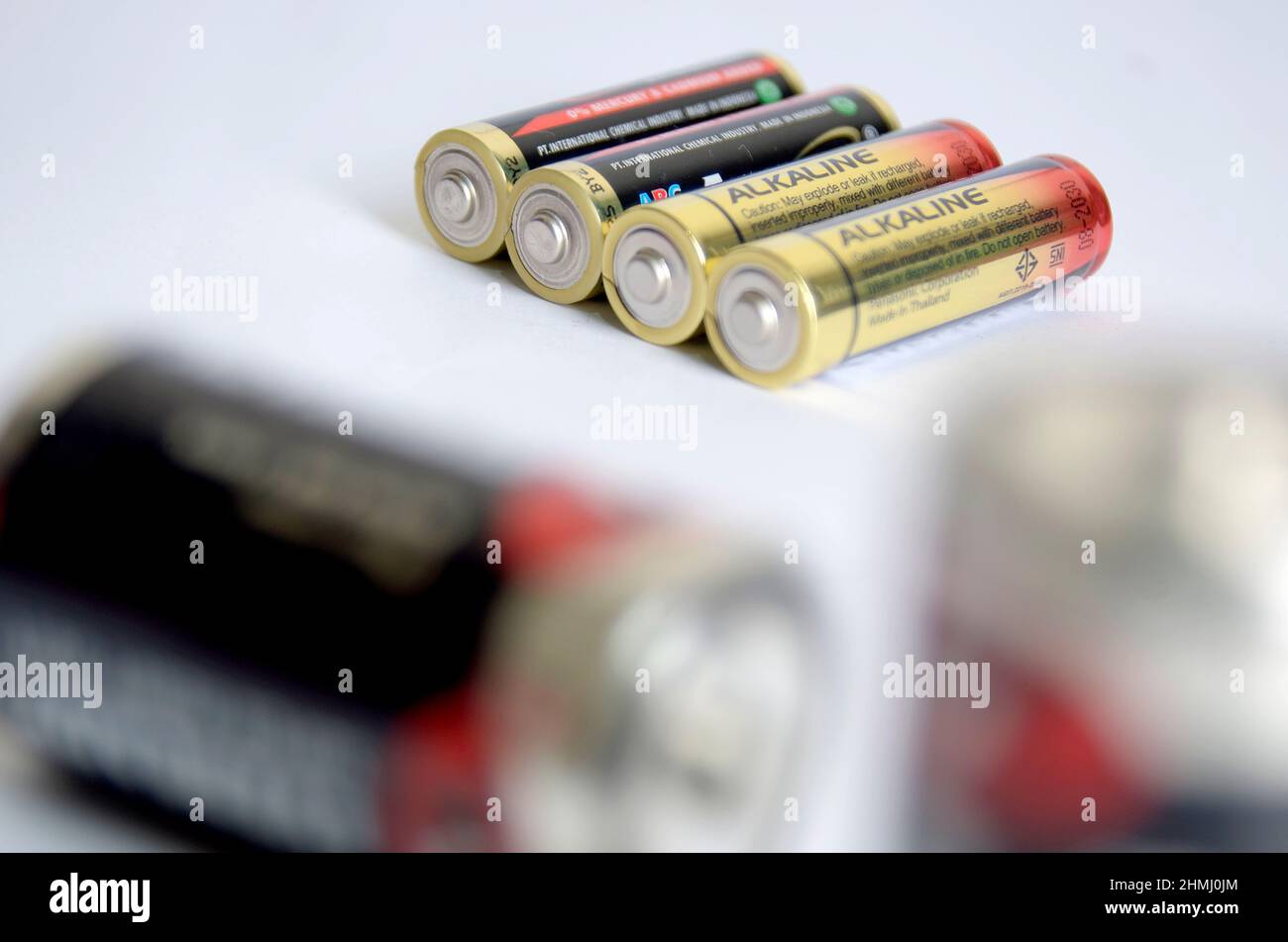 AA-Batterie für elektronischen Divice Stockfoto