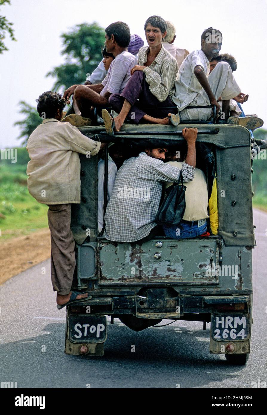 Indien. Transport in Rajasthan Stockfoto