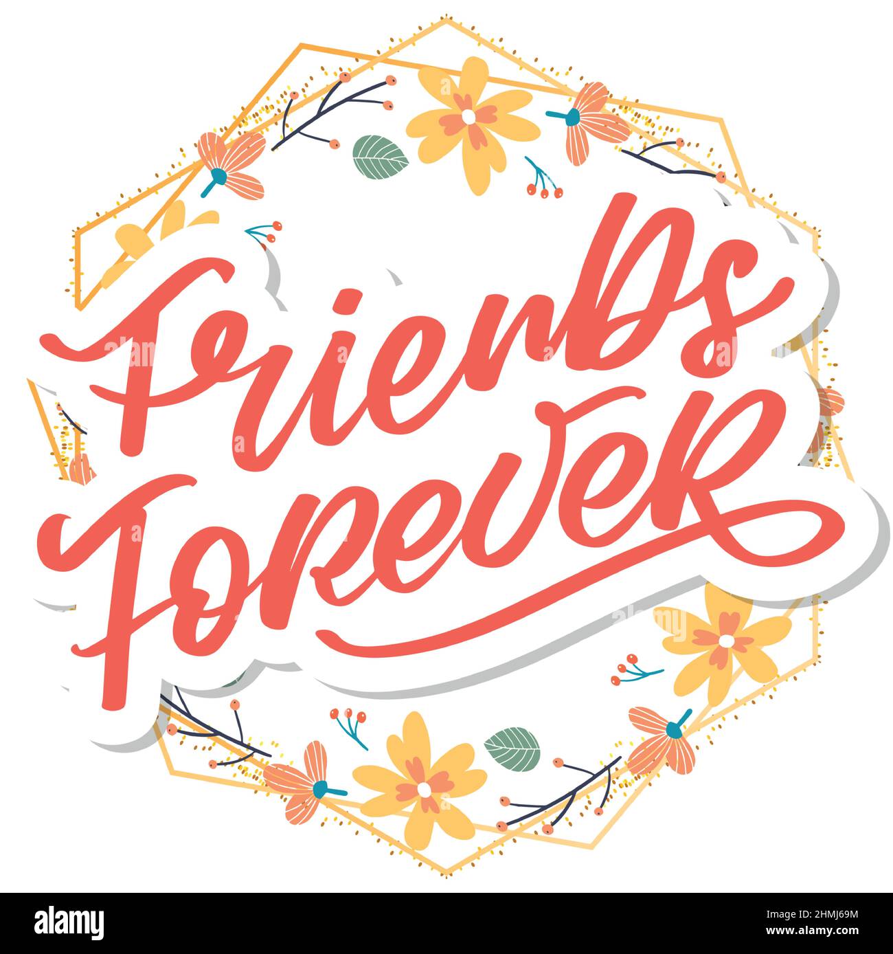 Soul Schwester mit Herz Schriftzug Design beste Freund Vorläufer Bff besties Stock Vektor