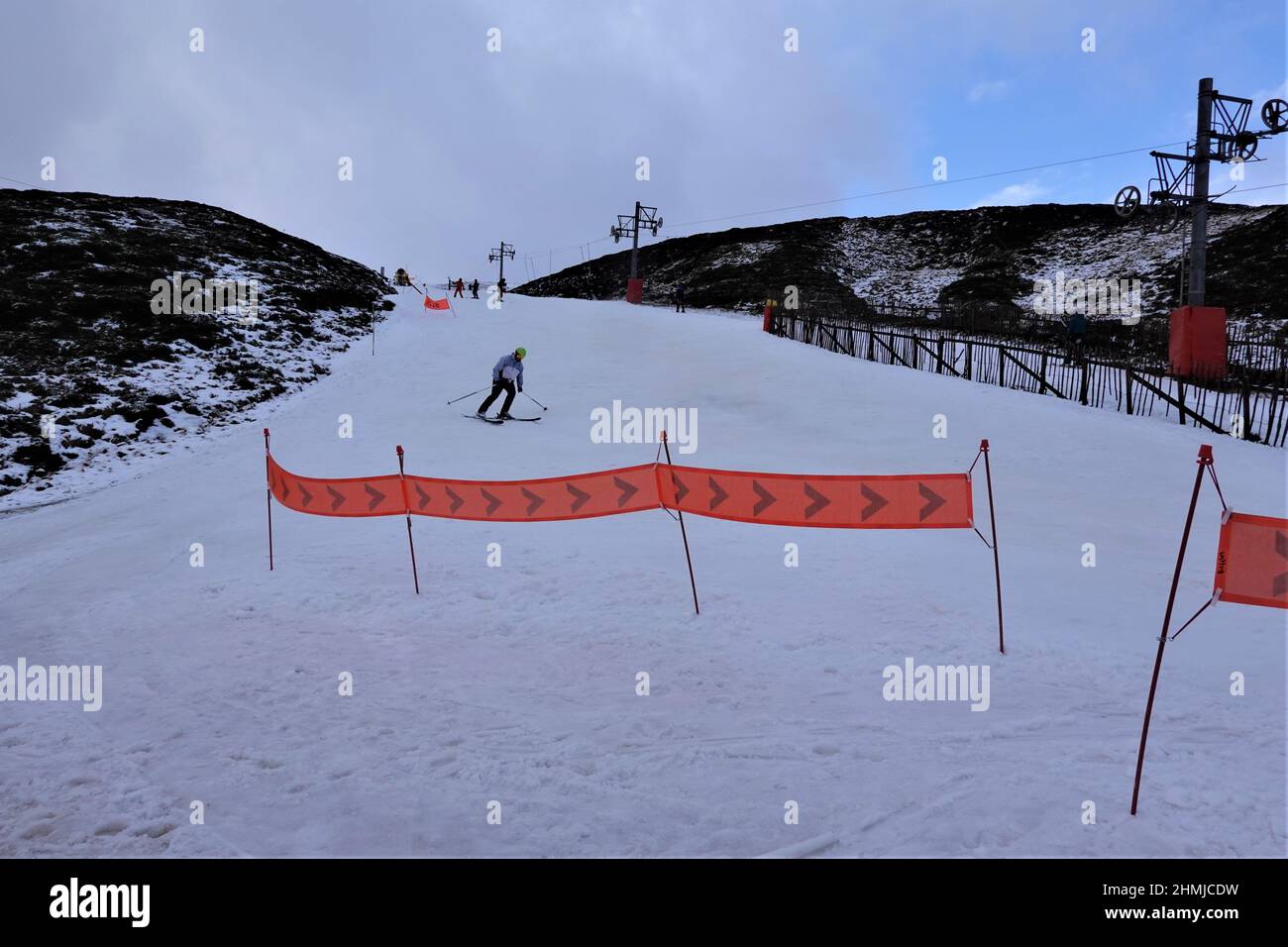 Skigebiet Glen Shee, in der Nähe von Braemar, Aberdeenshire, schottische Highlands Stockfoto