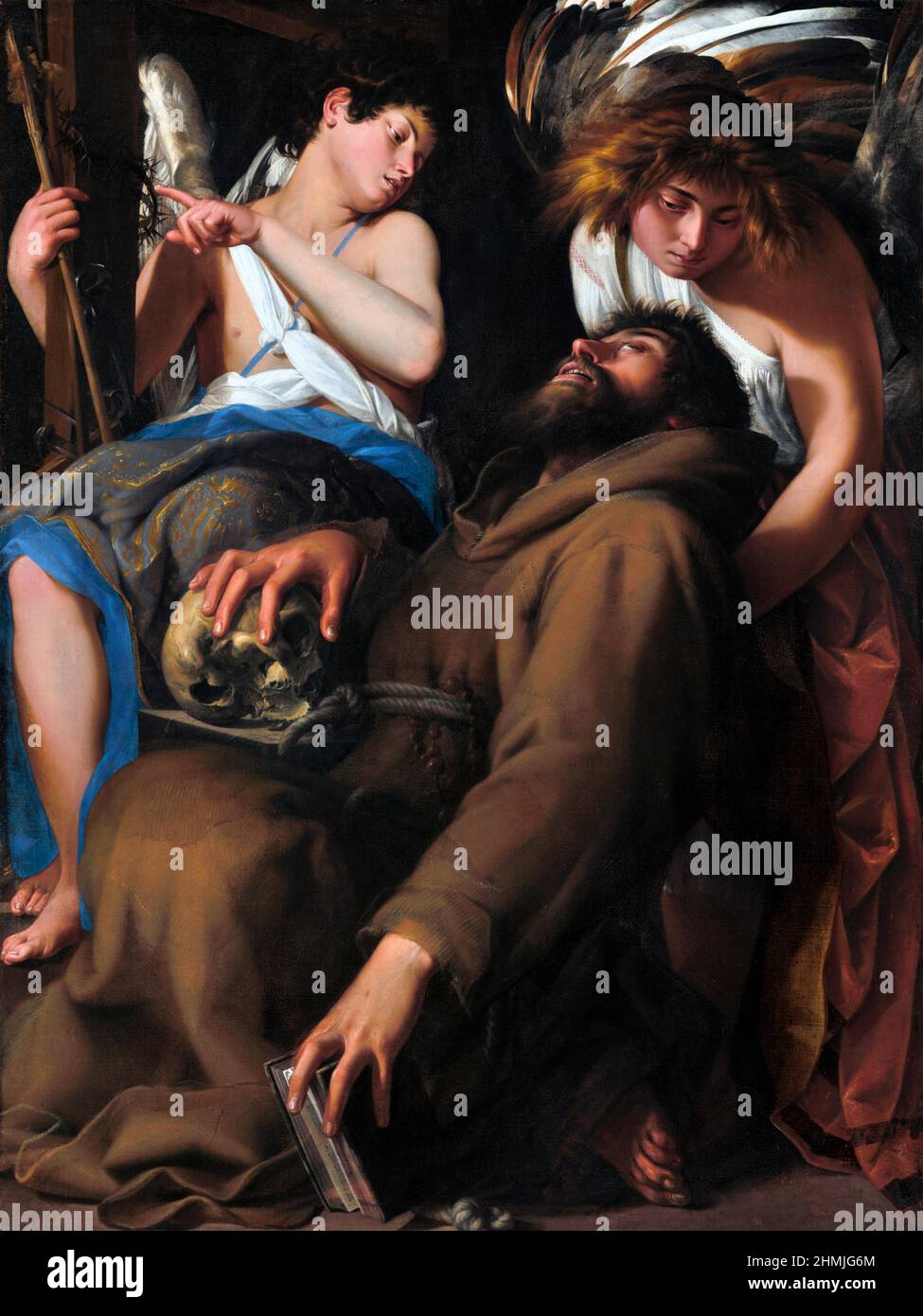 Die Ekstase des heiligen Franziskus von Giovanni Baglione (1566-1643), Öl auf Leinwand, 1601 Stockfoto