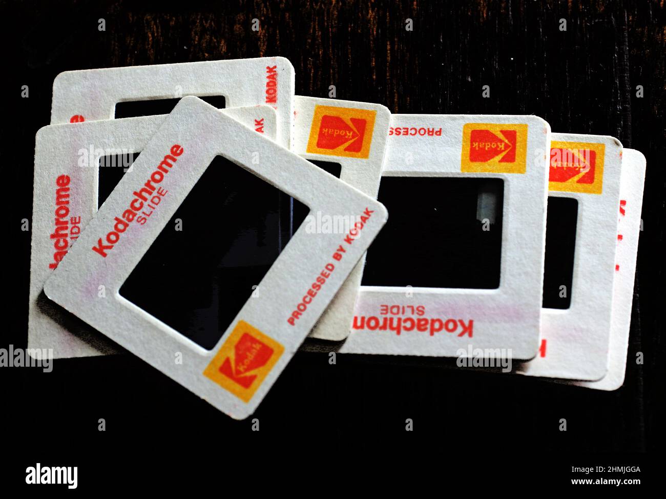 Alte Kodachrome-Dias Stockfoto