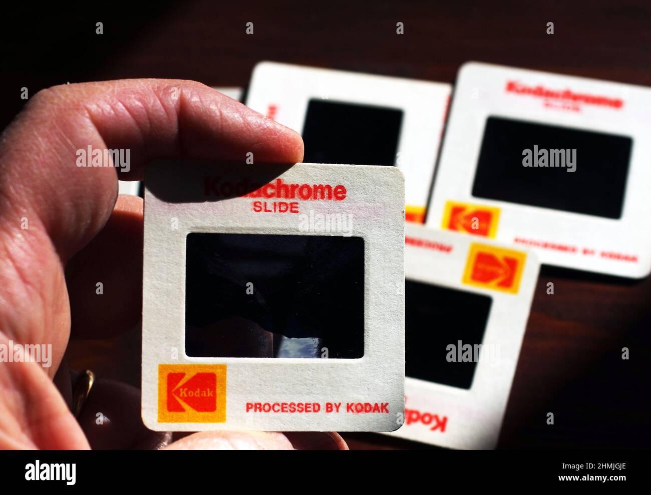 Alte Kodachrome-Dias Stockfoto