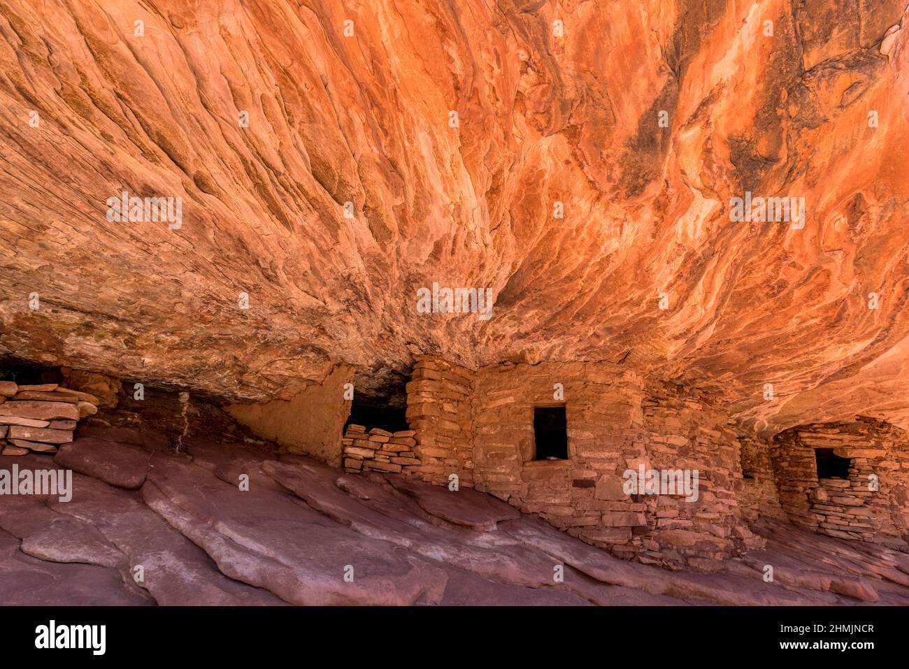 House of Fire im Mule Canyon in der Nähe von Blanding, Utah Stockfoto