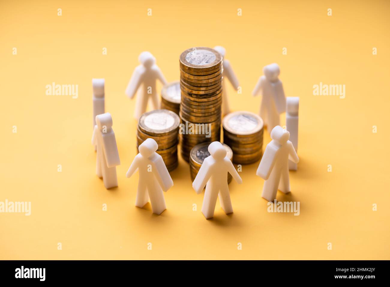Kreative Crowdfund Und Philanthropie Geld Sparen Und Schutz Stockfoto
