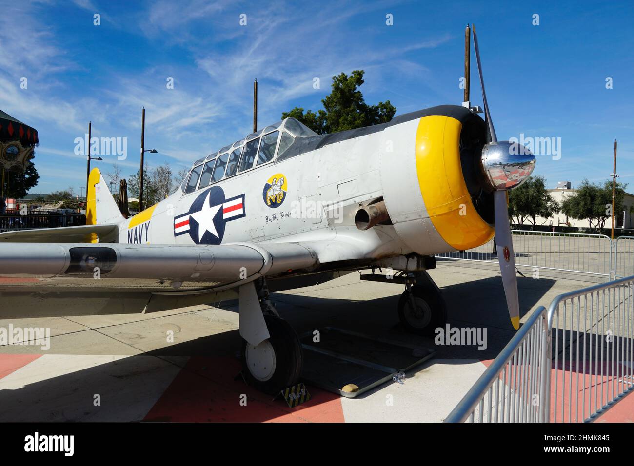SNJ-5 „Texan“ Navy Trainer Aircraft Stockfoto