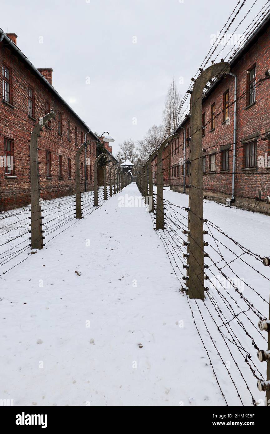Auschwitz I, Polen Stockfoto