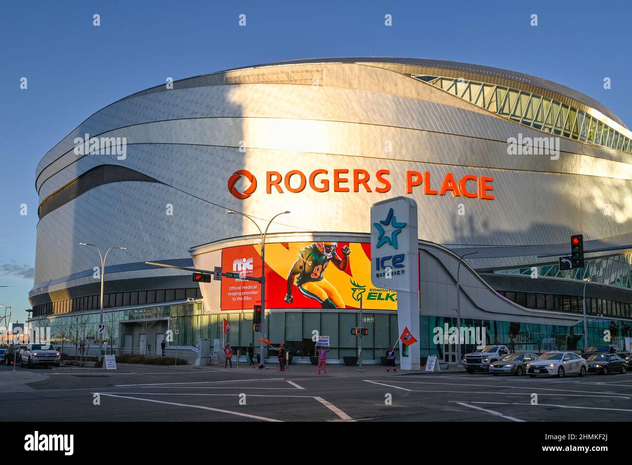 Rogers Place Arena, Ice District, Edmonton, Alberta, Kanada Stockfoto