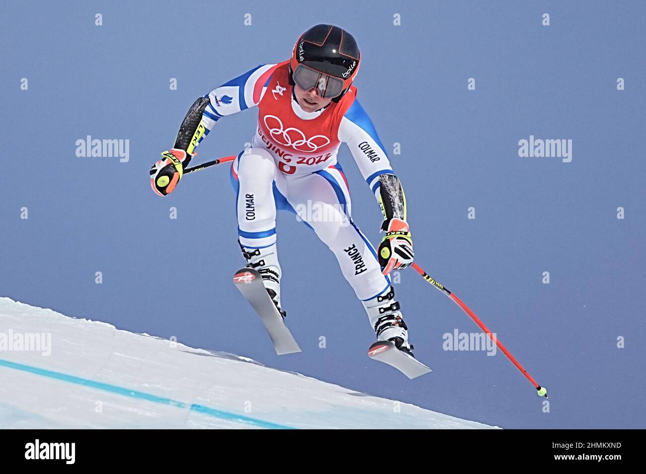 Yanqing, China. 11th. Februar 2022. Olympische Spiele, Ski alpin, Super G, Frauen, im Nationalen Alpinen Ski-Zentrum, Tessa Worley von Frankreich in Aktion. Quelle: Michael Kappeler/dpa/Alamy Live News Stockfoto