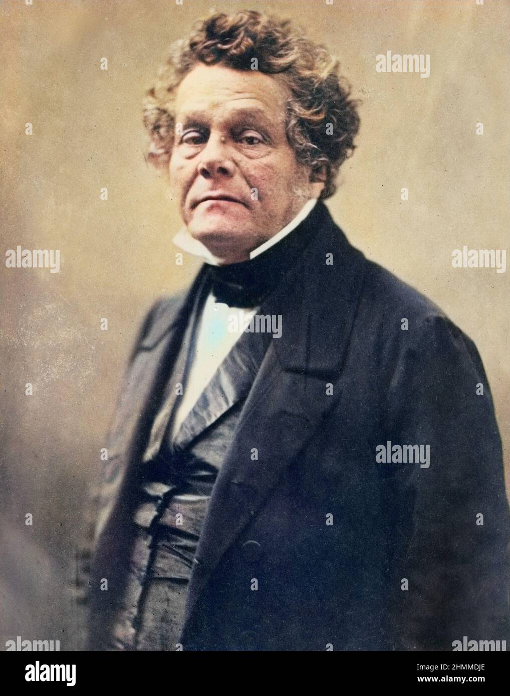 Portrait de Adolphe Cremieux (1796-1880), homme politique francais photo Nadar colorié ultérieement Stockfoto