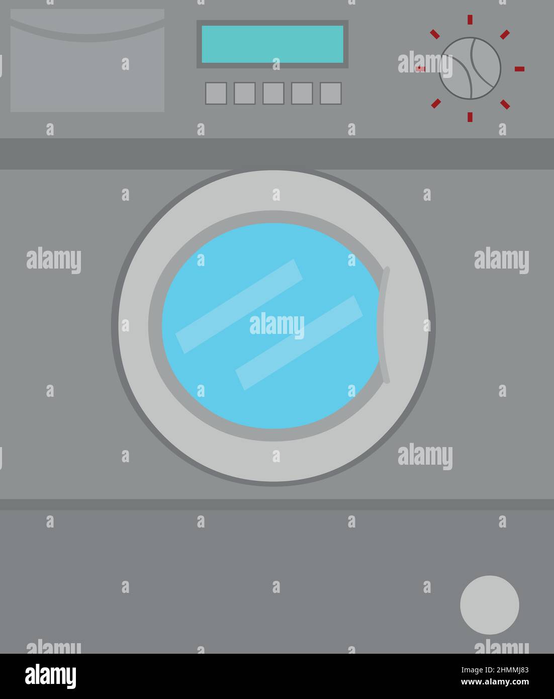 Vektordarstellung einer Waschmaschine Stock Vektor