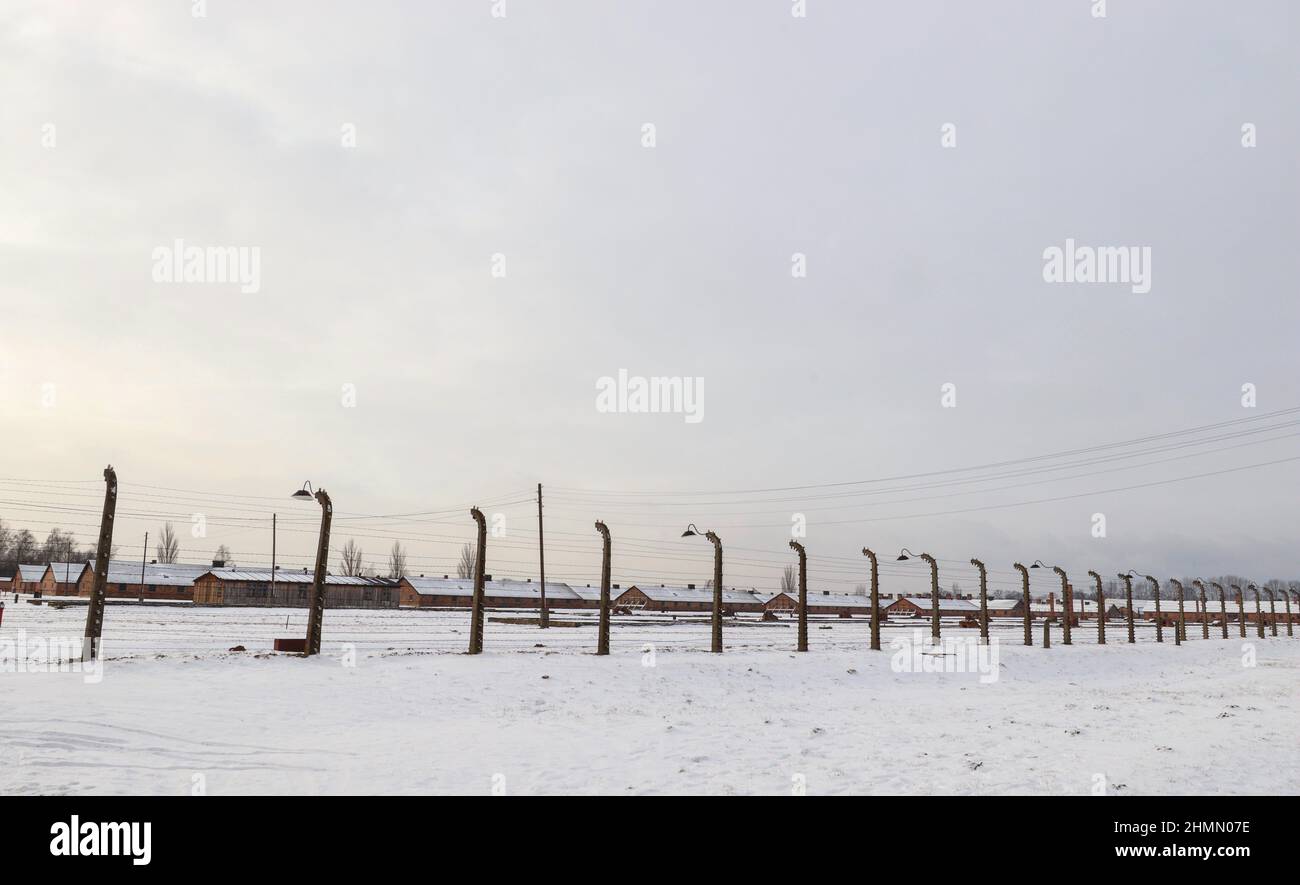 Auschwitz Birkenau, Polen Stockfoto