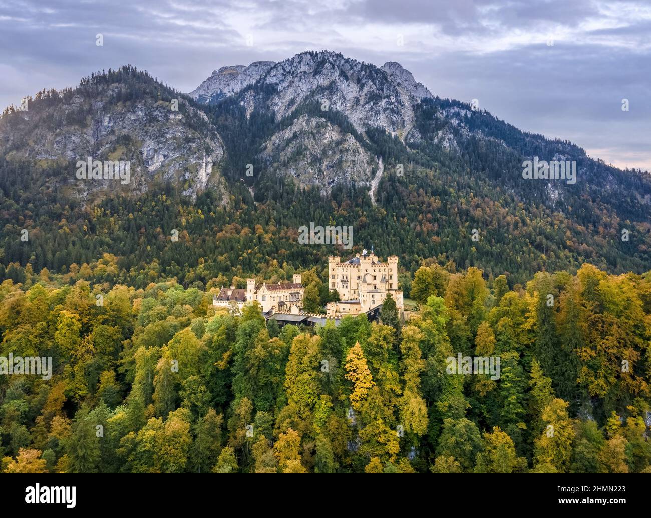 Schloss Hohenschwangau, Bayerische Alpen, Deutschland, Bayern Stockfoto