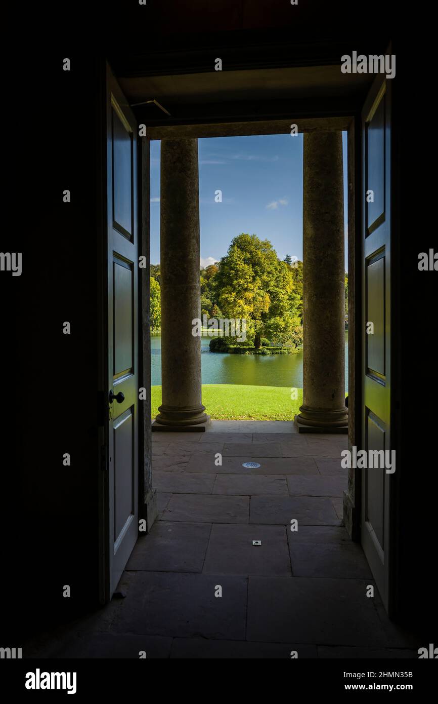 Stourhead Gardens, Wiltshire, Großbritannien. Stockfoto