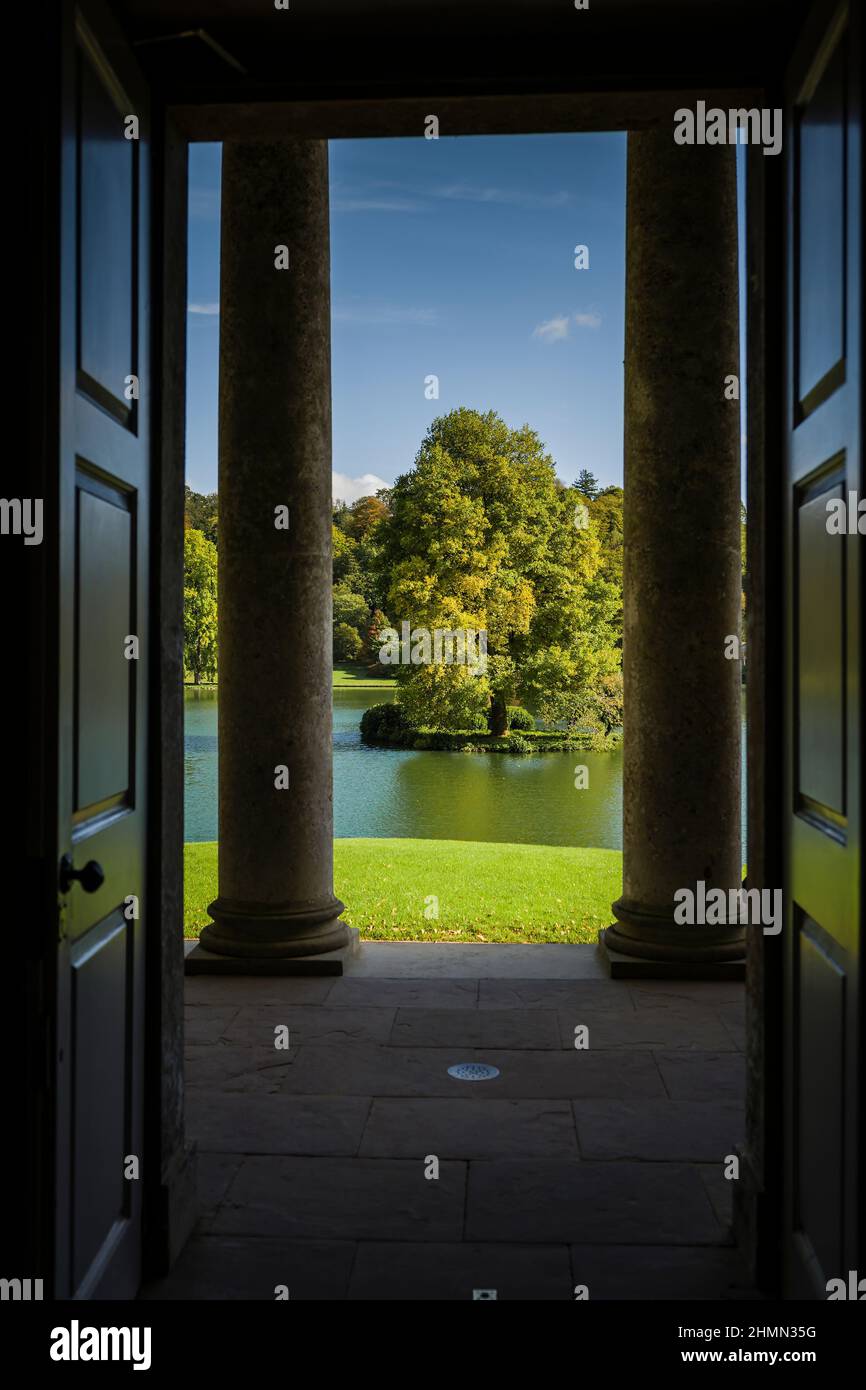 Stourhead Gardens, Wiltshire, Großbritannien. Stockfoto