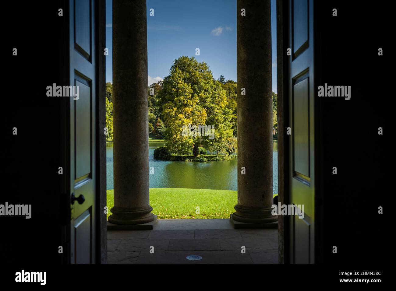 Stourhead Gardens, Wiltshire, Großbritannien. Stockfoto