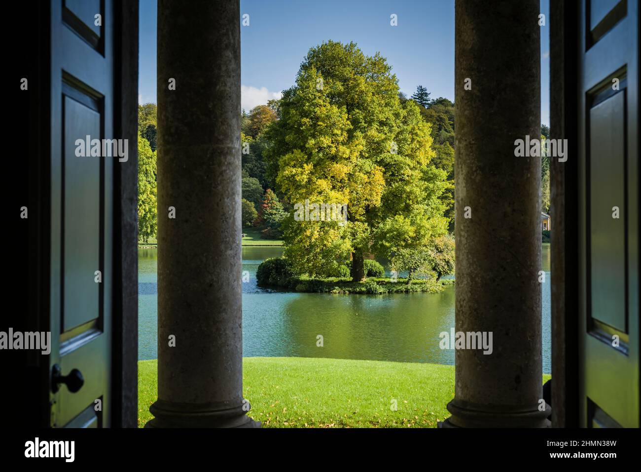 Stourhead Gardens, Wiltshire, Großbritannien. Stockfoto