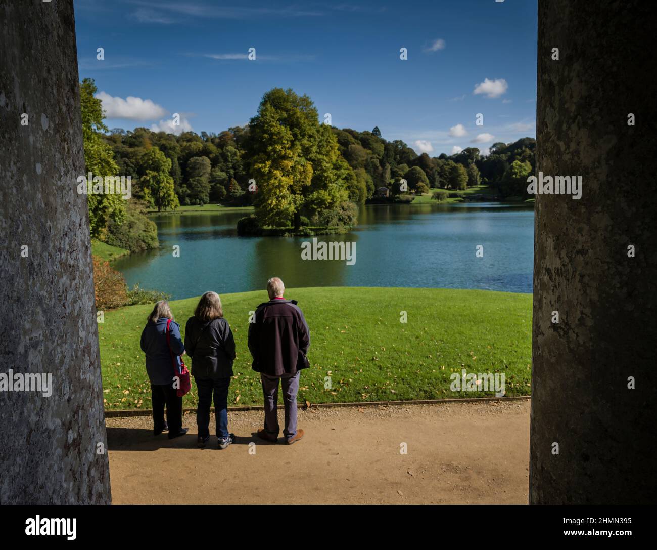 Stourhead Gardens, Wiltshire, Großbritannien. Stockfoto