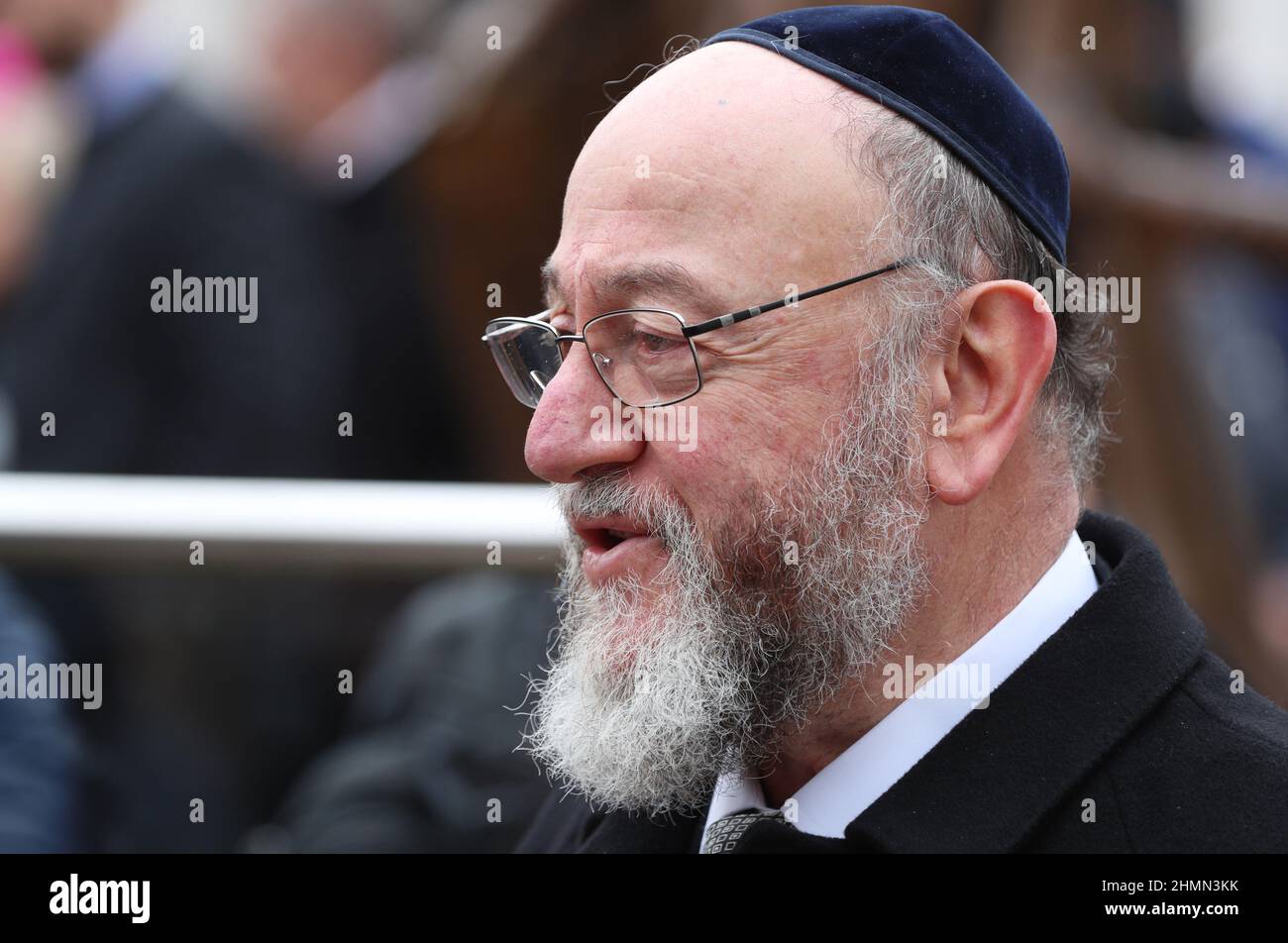 Oberrabbiner Ephraim Mirvis. Stockfoto