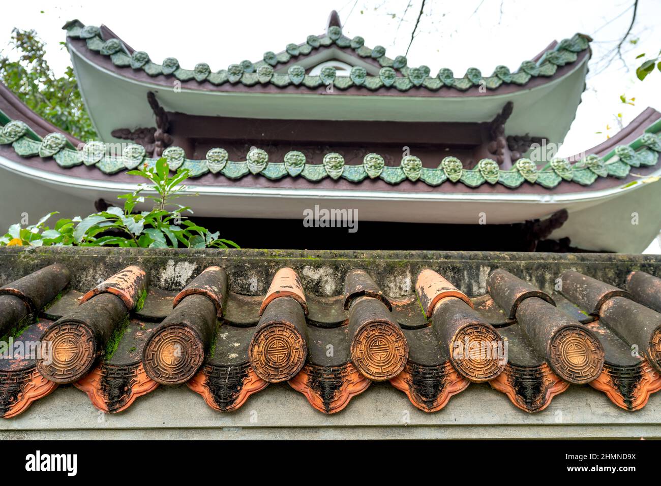 Thien Hung Pagode, Stadt Quy Nhon, Provinz Binh Dinh, Vietnam - 2. Januar 2021: Bilder von Thien Hung Pagode in Quy Nhon, Provinz Binh Dinh, V. Stockfoto