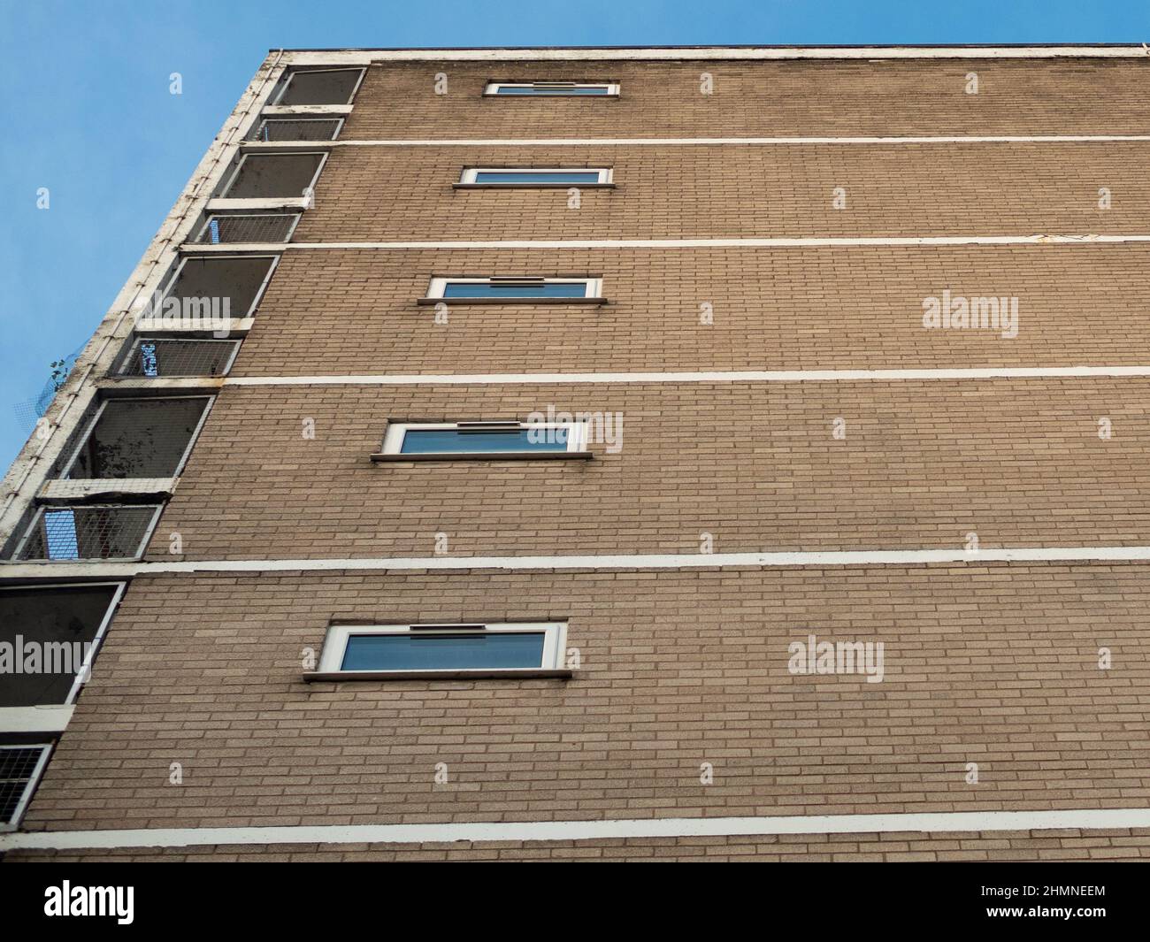 Southmoor 23 Wythenshawe Baguley Block of Flats Council Houses Manchester England ,Bild aufgenommen im Januar 2022 Stockfoto