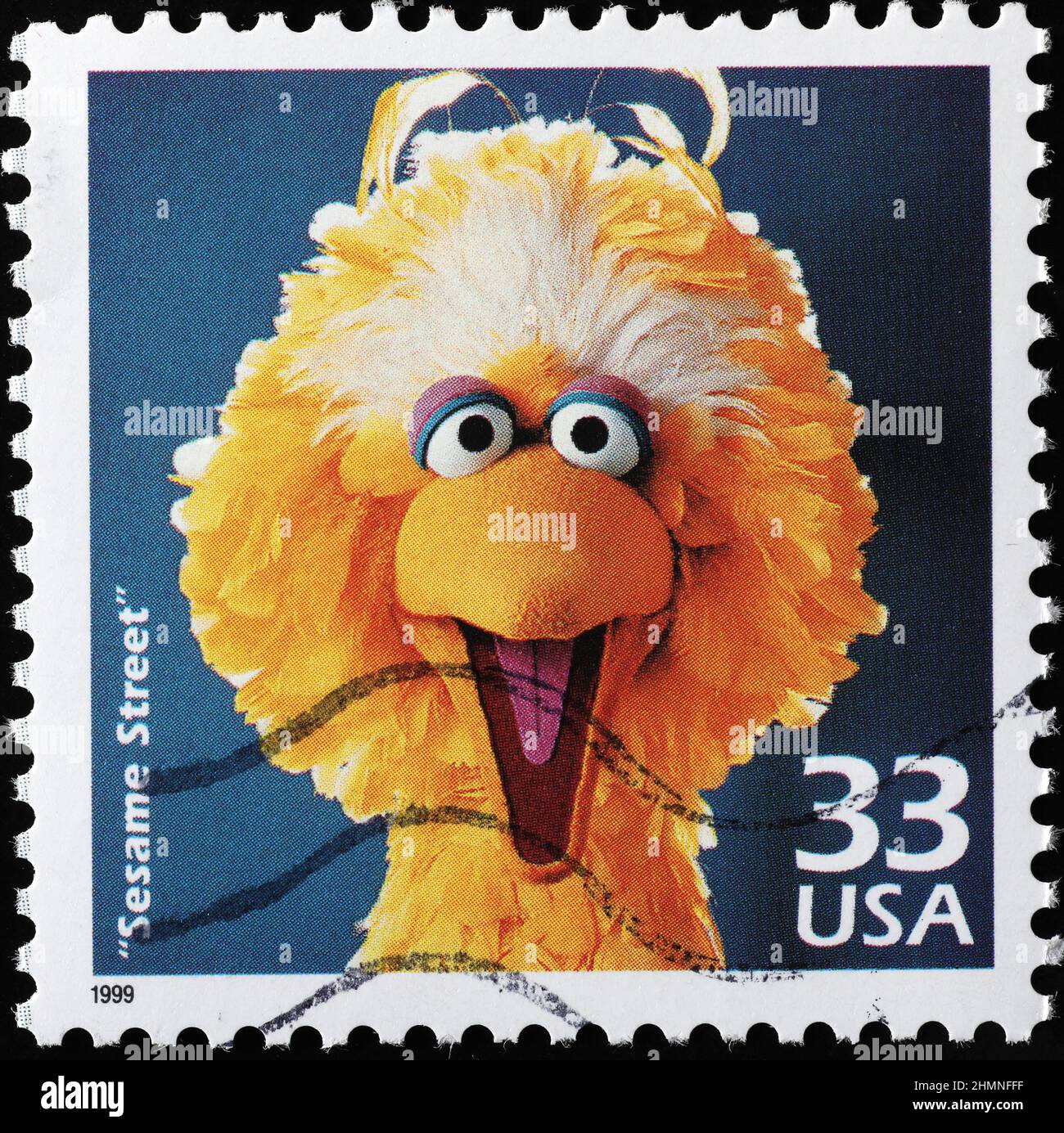 Die Serie Sesame Street wird auf amerikanischer Briefmarke gefeiert Stockfoto