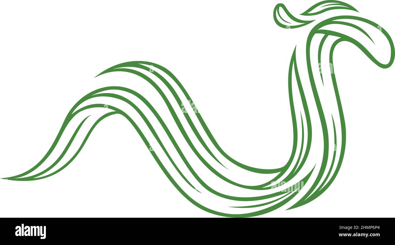 Design von Kamel in Form von Eukalyptusblättern Stock Vektor